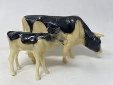 Vintage Nylint Cows - Celluloid  Plastic Molded Dairy Cow And Calf -