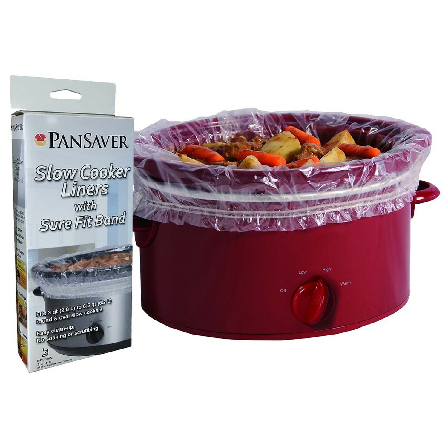 PanSaver 12 Pack Disposable Slow Cooker Liners Crockpot Liners Small Quart Co...