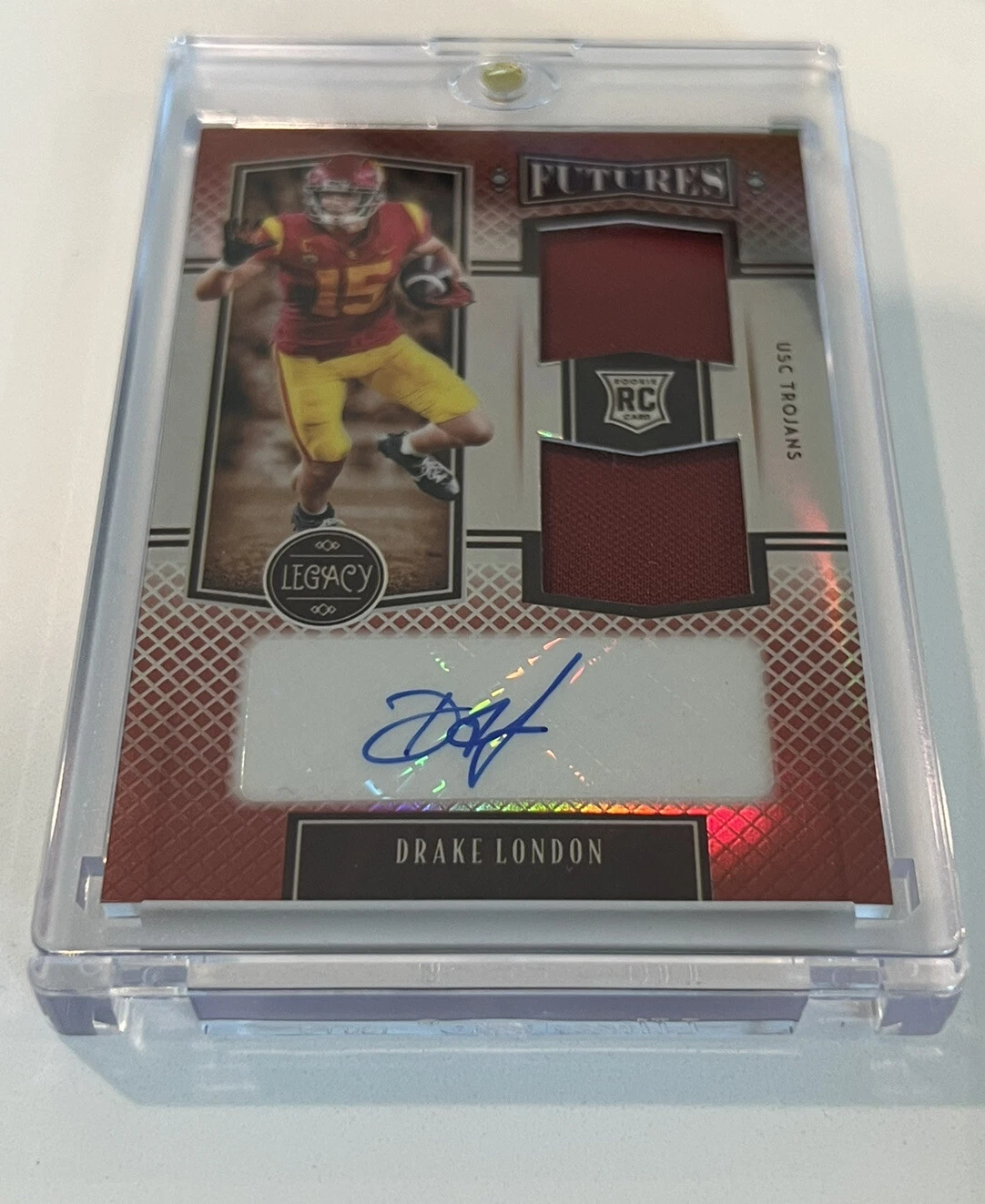 Drake London Panini Legacy Futures Dual Patch Autograph #FDDL Base