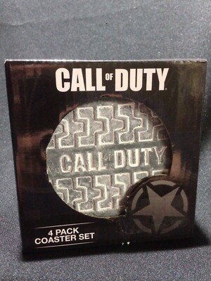 Call of Duty Stone Coaster Set - 4pk, Grey Activision Protect Furniture From New