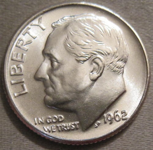 BETTER AS SHOWN - 1962 D ROOSEVELT DIME *** 90% SILVER *** 541