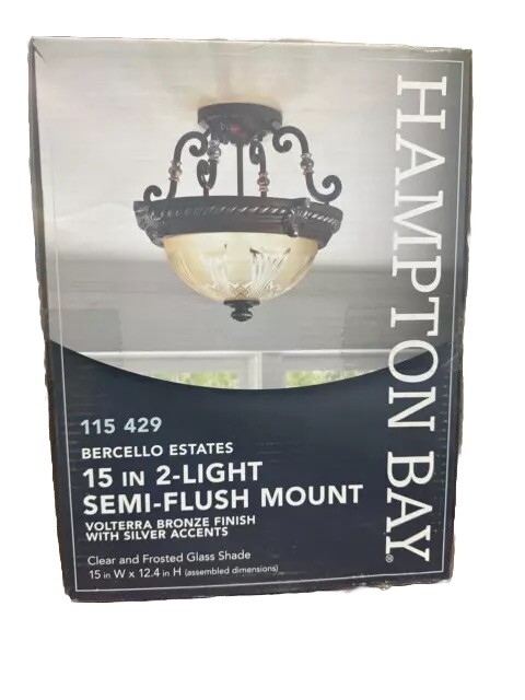 Hampton Bay Bercello Estates Collection Hampton Bay Glass Traditional