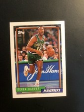 Cool 1992 DEREK HARPER  Topps Basketball Card # 93 Made in USA
