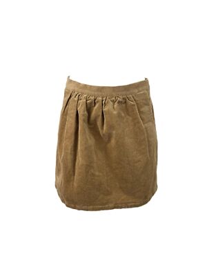 STEVEN ALAN Women's Brown Ella Corduroy Pencil Skirt NWT UK