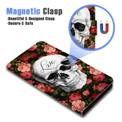 ( For Oppo A79 5G ) Wallet Flip Case Cover AJ24367 Sugar Skull - Picture 4 of 7