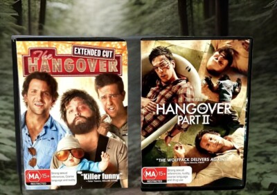 2 DVD The Hangover Extended Cut and Hangover 2 Movies MA15 R4 Comedy Guys Night