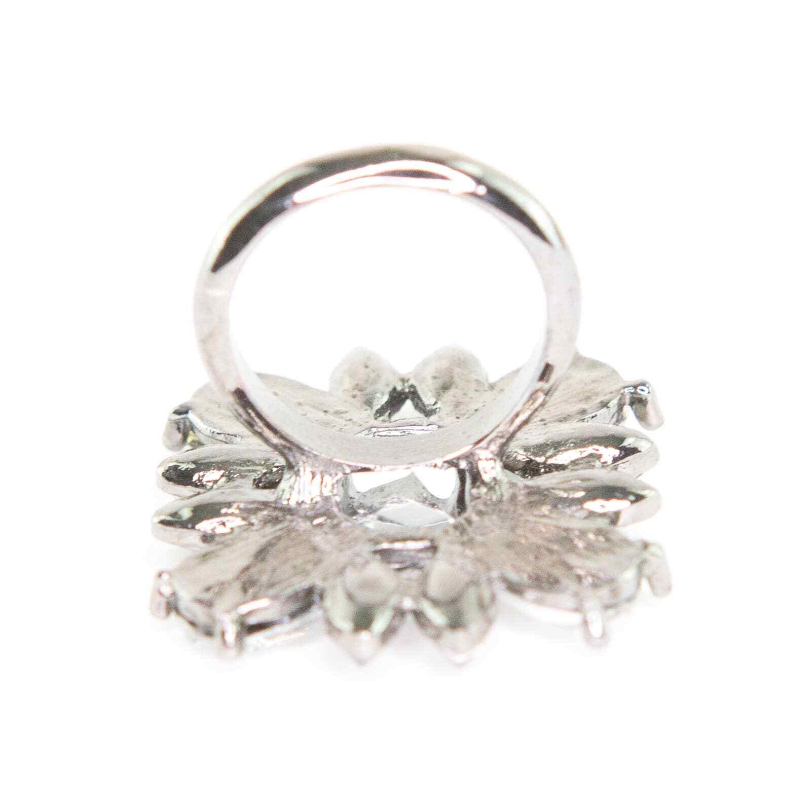 Rhinestone RING Large Face Statement Size 8 Fun & Big