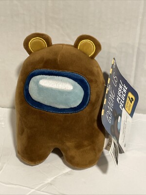 Just Toys Tokido Among Us Brown Plush 6  Unbearable Bear Stuffed Toy RARE NEW