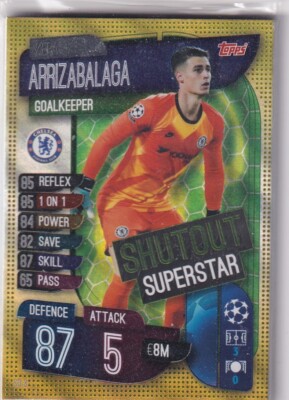 Topps Match Attax Extra CL 2019/20 SO 3 Kepa Arrizabalaga Shutout Superstars