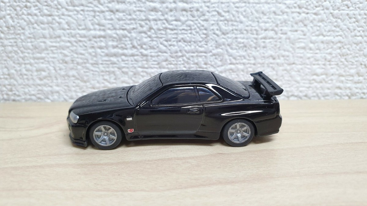 1/72 UCC NISSAN SKYLINE GT-R R34 BLACK JAPAN Promo diecast model