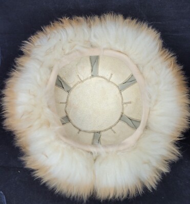 Vintage 70’s Genuine Tuscan Lamb Skin Fur Hat Headband Beanie Made In Italy Leather - TUSCAN LAMB FUR HAT - Gem main image 2