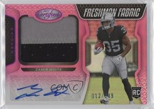 2022 Certified Freshman Fabric Signatures Mirror Pink /249 Zamir White Auto 17ok