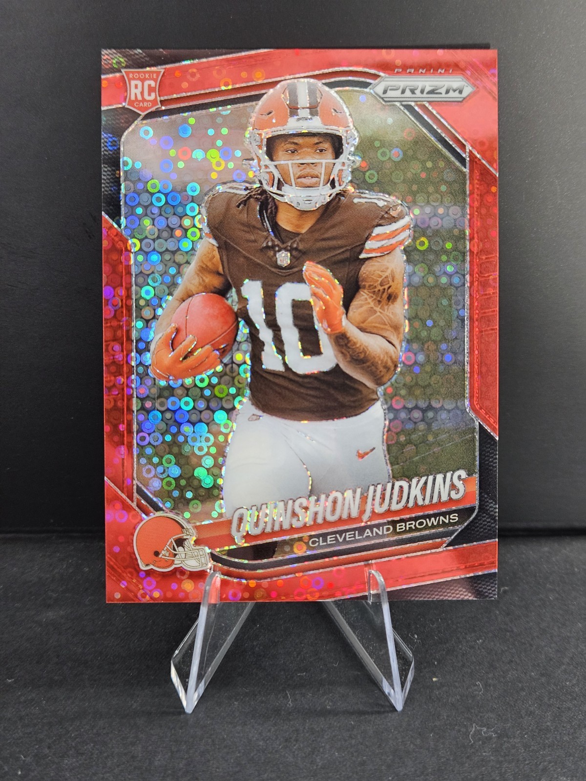 2025 Red No Huddle Prizm Quinshon Judkins #313 /99