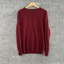 J Crew Men  S Red 100 Cashmere Pullover Luxury Sweater Size Medium