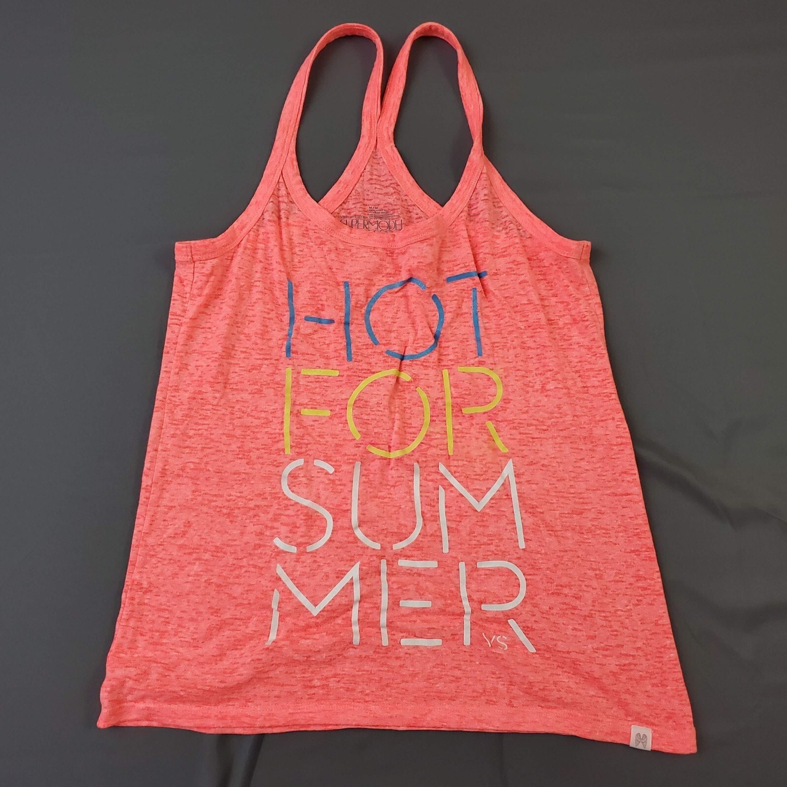 Victoria's Secret Supermodel Essentials Tank Womens M Hot For Summer Orange