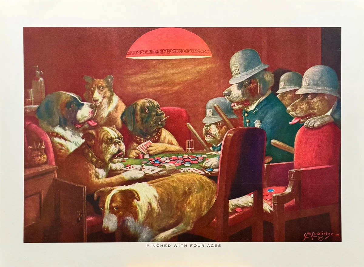Chiens Jouant Au Poker 25HD Toile Impression Nouvelle Décoration De La Maison Ar