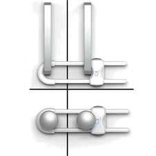 Baby Proofing Cabinet Locks Adjustable U Shaped Baby Safety Latches for Drawe...