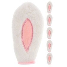 6pcs Bunny Ears for : Motorcycle Plush Furry Bunny Ears Decoration
