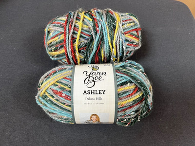Lot of 2 Yarn Bee Ashley Needle Art Yarn DAKOTA HILLS / 24   4oz 134 yds each