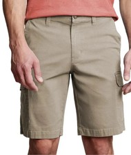 Copper Oak Men s Cargo Shorts, Tan, 10" Inseam, Size: 42