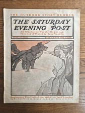 Megakey Saturday Evening Post June 20 1903 1st Call Of The Wild Jack London Rare Megakey Saturday Evening Post June 20 1903 1st Call Of The Wild Jack London Rare