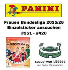 Panini Frauen Bundesliga 2025/26 - Einzelsticker #251 - #420 aussuchen