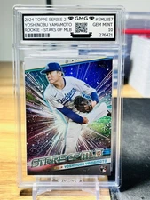 2024 Topps Series 2 Yoshinobu Yamamoto Rookie Stars Of MLB GMG Graded 10 Gem 💎