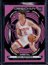 2024-25 Panini Obsidian Reed Sheppard Orbital RC Electric Etch Pink Flood #/49