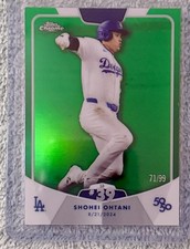 Topps Chrome 50/50 Shohei Ohtani SB 39 GREEN Parallel  #71/99