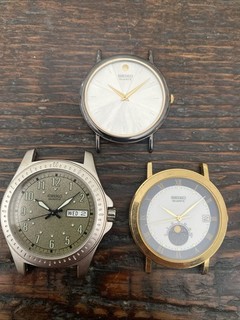 Lot of 3 SEIKO Salesman SAMPLE Display Watches NOS No Movements 🔥🔥#022