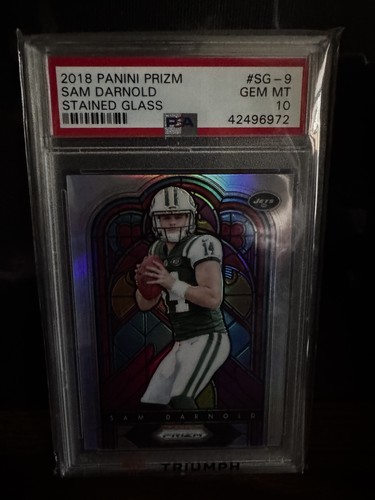 Sam Darnold [Gold Mojo] #SG-9 2018 Panini Prizm Stained Glass card