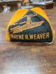 1900's Felt Beanie Olds Mobile AD & CLARION BOB CATS Pennsylvania SCHOOL