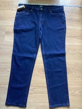 Hoggs Of Fife Clyde Comfort Fit Dark Blue Denim Jeans - Sz W42" / L33" - BNWT