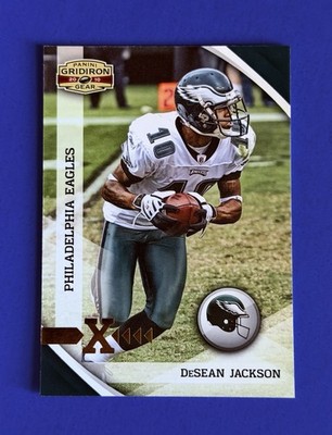 2010 Gridiron Gear Desean Jackson Eagles Gold Foil  X  Card #111; #d /100