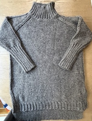 Vintage Calvin Klein Jeans Women s Gray Wool Blend Knit Turtleneck XS