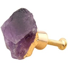 Amethyst Fluorite Handle Crystal Door Handles Dresser Cabinet Knobs