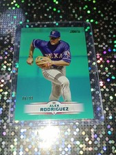 2025 Topps Stadium Club Alex Rodriguez Turquoise /99 Rangers