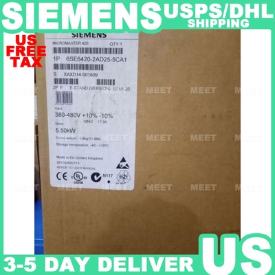 New Siemens MICROMASTER 420 with Filter 6SE6420-2AD25-5CA1 6SE6 420-2AD25-5CA1