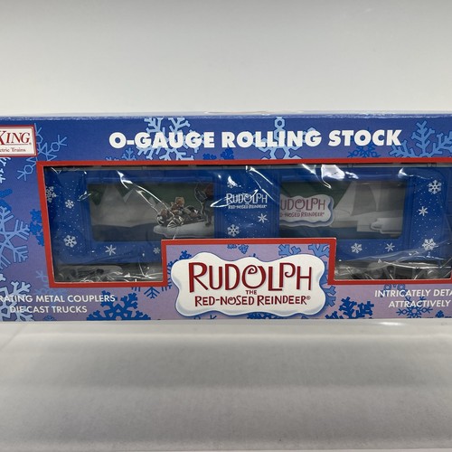 MTH RailKing 30-79183 Rudolph Red Nosed Reindeer Christmas Action Car New O - Picture 13 of 16