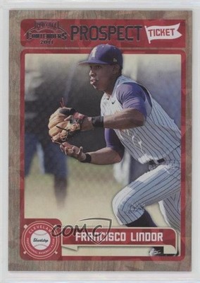 2011 Playoff Contenders Prospect Tickets Crystal Collection Francisco Lindor 5j0
