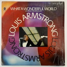 LOUIS ARMSTRONG - WHAT A WONDERFUL WORLD - 1976 MEXICAN LP ALBUM, JAZZ