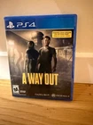 A Way Out PlayStation 4 Game Disc Great Condition
