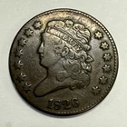 Photo of a 1826-P Half Cent from an eBay listing that sold on Jul 2, 2026