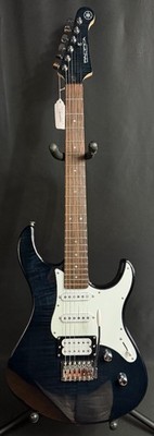 Yamaha PAC212VFM Pacifica Electric Guitar Flamed Transparent Black Finish