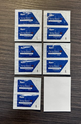 #ad KERR Temp Bond NE Temporary Cement 2.4gm Unidose With Mixing Pads 5 PACK $13.49