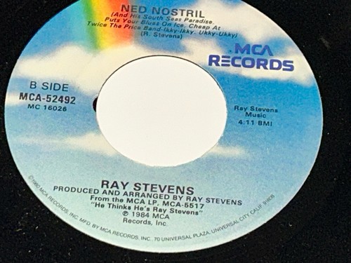 Ray Stevens - Mississippi Squirrel Revival; Ned Nostril - Vinyl 45 RPM 231B24 - Picture 2 of 2