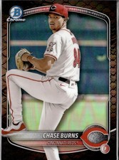 2025 Bowman Chase Burns #BCP-122 Chrome Prospects Reptilian Refractor