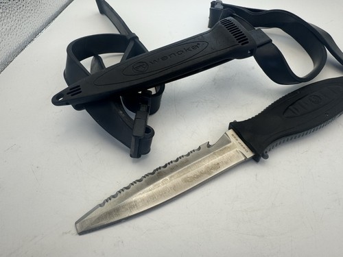 Wenoka Blackie Collins Deep Sea Knife W/Sheath 5” Stainless Steel Blade, Straps