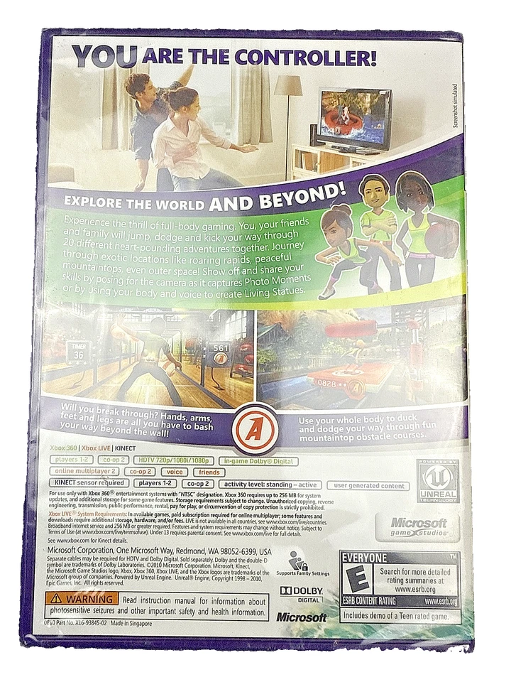 Xbox 360 Kinect Adventures Game New Sealed 2010 Microsoft NTSC Xbox One Compatib - Image 4 of 4