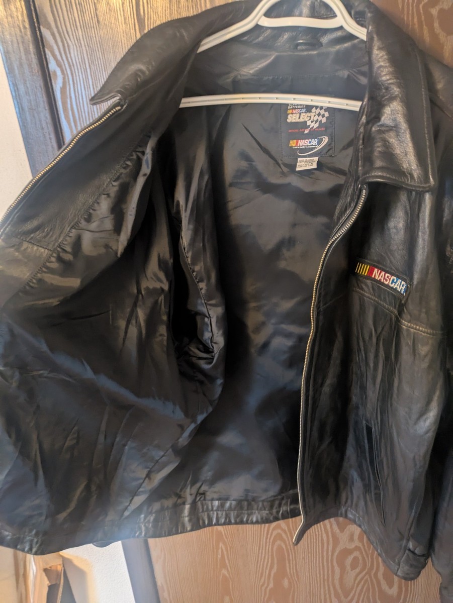 Vintage NASCAR 2000 Leather Jacket XL | eBay